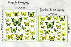 Butterfly Lunch Bag Sublimation | Watercolour Butterfly PNG Product Image 2