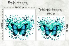 Butterfly Lunch Bag Sublimation | Watercolour Butterfly PNG Product Image 2