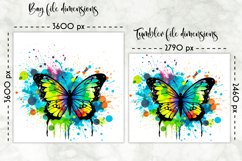 Butterfly Lunch Bag Sublimation | Watercolour Butterfly PNG Product Image 2