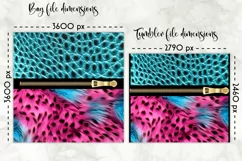 Lunch Bag with Tumbler Wrap Designs | Pink Fur Texture Product Image 2