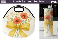 Wildflowers r Lunch Bag | Floral Tumbler Wrap Product Image 1