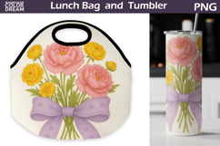 Wildflowers r Lunch Bag | Floral Tumbler Wrap Product Image 1