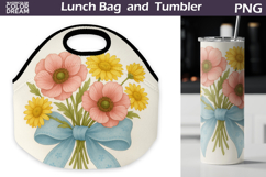 Wildflowers r Lunch Bag | Floral Tumbler Wrap Product Image 1