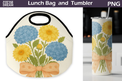 Wildflowers r Lunch Bag | Floral Tumbler Wrap Product Image 1