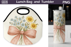 Wildflowers r Lunch Bag | Floral Tumbler Wrap Product Image 1