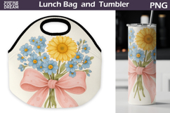 Wildflowers r Lunch Bag | Floral Tumbler Wrap Product Image 1
