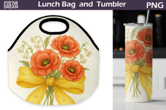 Wildflowers r Lunch Bag | Floral Tumbler Wrap Product Image 1