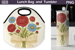 Wildflowers r Lunch Bag | Floral Tumbler Wrap Product Image 1