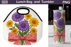 Wildflowers r Lunch Bag | Floral Tumbler Wrap Product Image 1