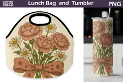Wildflowers r Lunch Bag | Floral Tumbler Wrap Product Image 1
