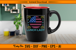 Lunch Lady American Flag SVG School Kitchen Pride Product Image 3