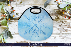 Lunch Bag Design | Winter | Frost Patterns | Snowflake PNG Product Image 1