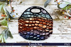 Lunch Bag Design | Leather PNG | Crocodile Skin Product Image 1