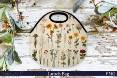 Lunch Bag Design | Flower Sublimation | Floral Meadow Product Image 1