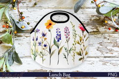 Lunch Bag Design | Flower Sublimation | Wildflowers Product Image 1