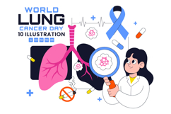 10 World Lung Cancer Day Illustration Product Image 1