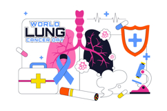 10 World Lung Cancer Day Illustration Product Image 4