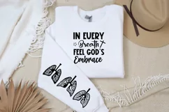 In Every Breath Feel Sleeve SVG, God SVG Design, Faith SVG Product Image 3