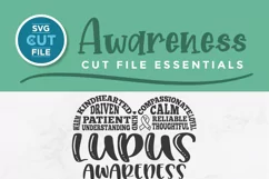 Lupus svg - a lupus awareness svg with heart for crafters Product Image 2