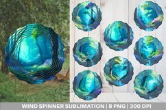 Lush Forest Background Wind Spinner | Sublimation Spinner De Product Image 1