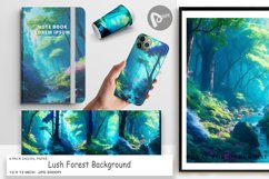 Digital Paper Lush Forest Background Product Image 1