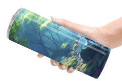 Lush Forest Background Tumbler Sublimation Wrap Product Image 2