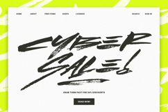 Lust | Handwritten Cyber Brush Font Product Image 3