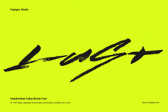 Lust | Handwritten Cyber Brush Font Product Image 1
