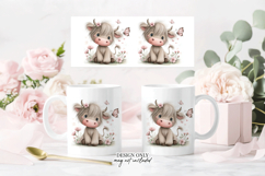 Beach Christmas Mug Wrap Sublimation PNG Full Template Product Image 2