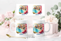 Crete Mug Sublimation PNG Greek Island Full Wrap Product Image 2