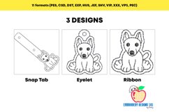 Luv My Bull Terrier ITH Snaptab Keyfob Design Product Image 2