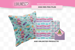 Christmas Elf Seamless Pattern Bundle, Holiday Patterns Product Image 5