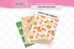 Christmas Bookish Cat Seamless Pattern Bundle and Bonus PNGs Product Image 2