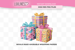 Girl Dinosaur Seamless Pattern Bundle | Pastel Dino Digital Product Image 4