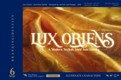Lux Oriens - Serif Font Family Product Image 2