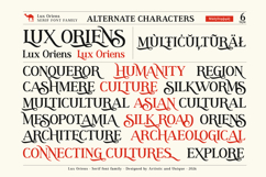Lux Oriens - Serif Font Family Product Image 7