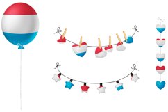 National, Patriotic Party Bundle. Luxembourg Product Image 4