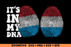 It's in my DNA Luxembourg Flag Fingerprint Sublimation Product Image 1