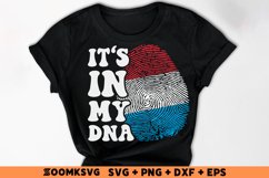 It's in my DNA Luxembourg Flag Fingerprint Sublimation Product Image 2