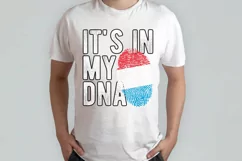 It's in my DNA Luxembourg Flag Fingerprint PNG Sublimation Product Image 2