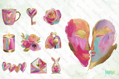 Luxurious Abstract Valentine Cliparts Product Image 6