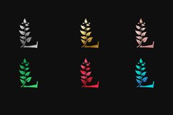 Letter L with multi colors letter mark logos Product Image 1