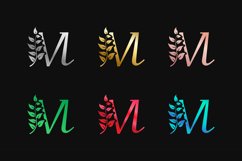 Letter M with multi colors letter mark logos Product Image 1