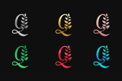 Letter Q with multi colors letter mark logos Product Image 1