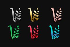 Letter V with multi colors letter mark logos Product Image 1