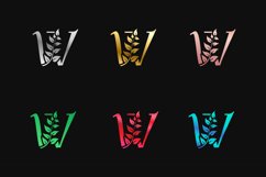 Letter W with multi colors letter mark logos Product Image 1