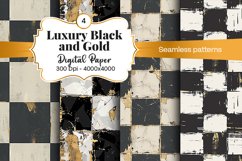 Luxury Black and gold Digital Papers Product Image 1