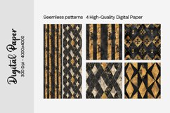 Luxury Black and gold Digital Papers Product Image 2