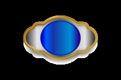 Luxury blank shape badge and label vintage isolated Product Image 2