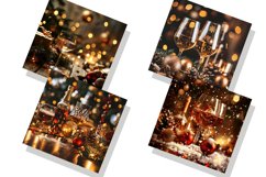 Luxury Christmas Alcohol Seamless Digital Paper Bundle Product Image 2